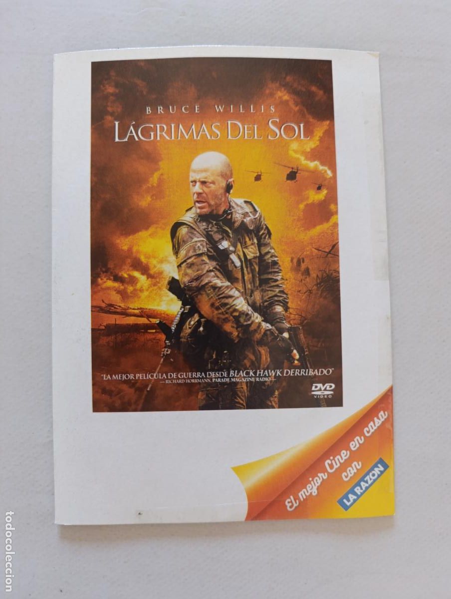 Cine: DVD LAGRIMAS DEL SOL - BRUCE WILLIS - FUNDA FINA CARTON (E5)