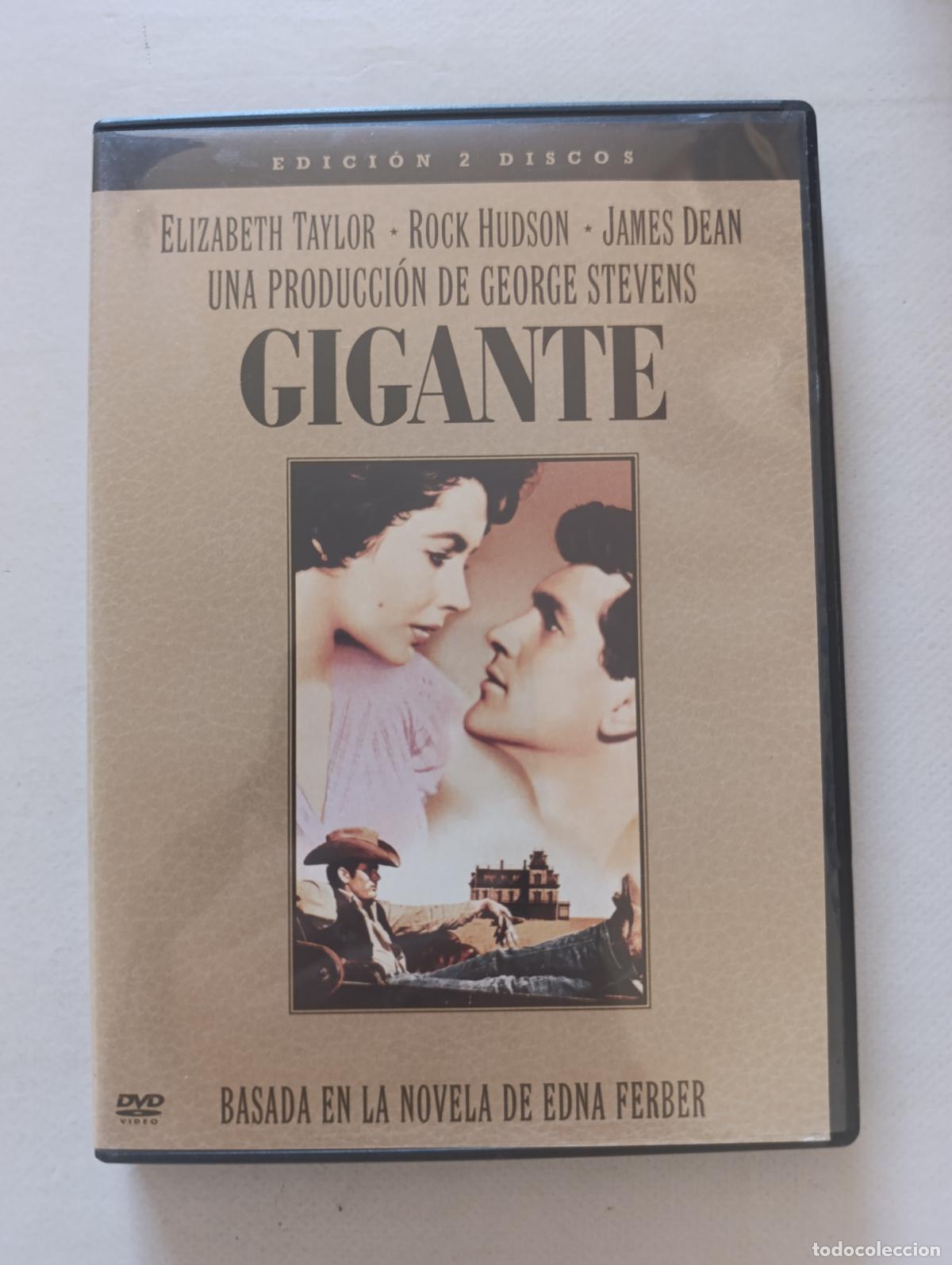 Cine: DVD GIGANTE - EDICION 2 DISCOS - ELIZABETH TAYLOR, ROCK HUDSON, JAMES DEAN (P5)