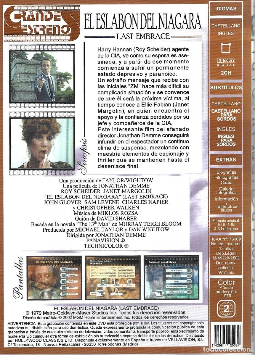 Cine: EL ESLABON DEL NIAGARA ROY SCHEIDER - Foto 2
