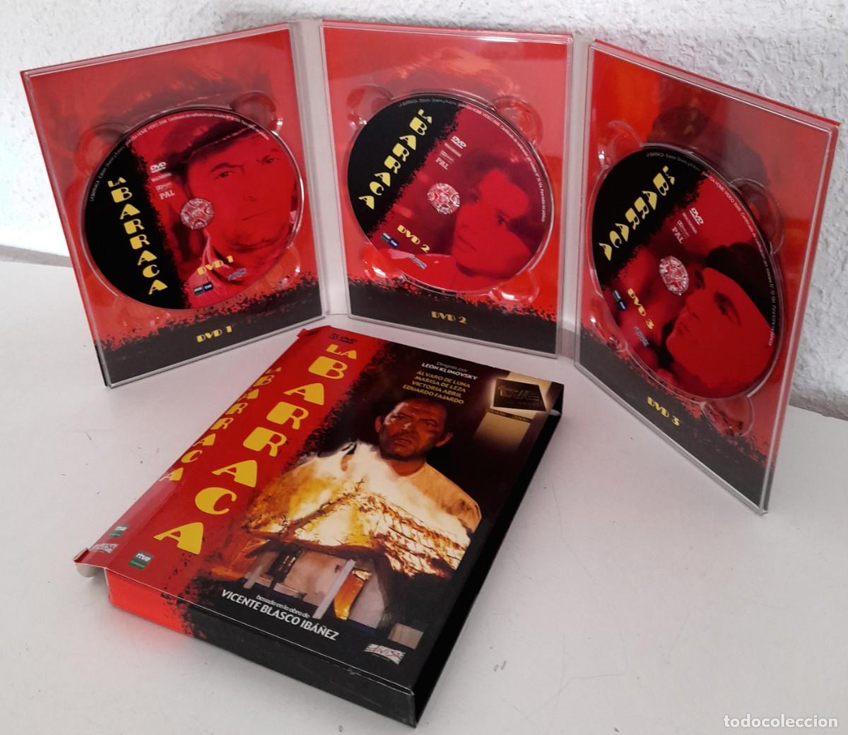 Cinema: Estuche con 3 pel&iacute;culas discos DVD serie La Barraca RTVE completa Blasco Ib&aacute;&ntilde;ez