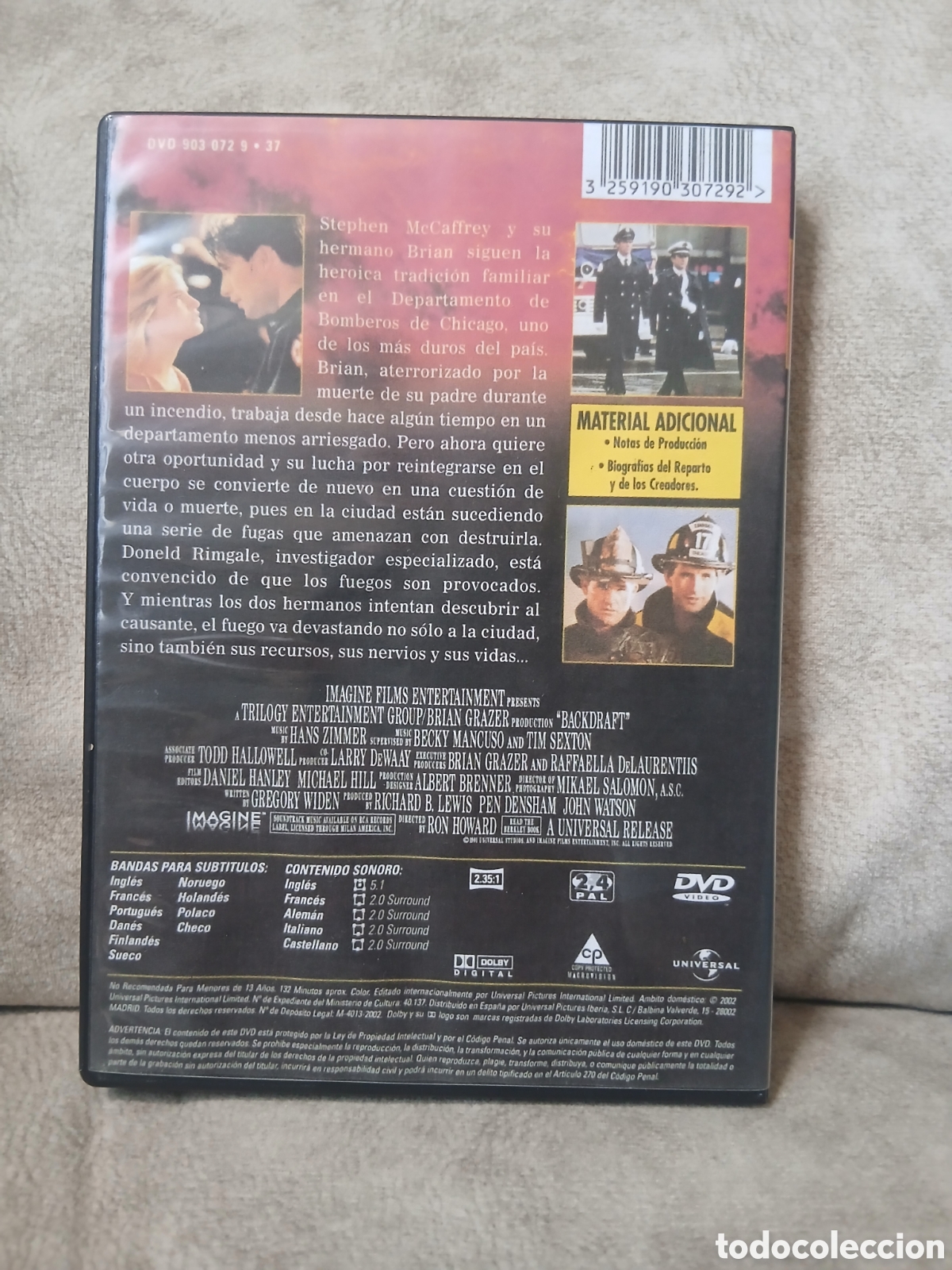 Cine: Dvd Llamaradas -Robert de Niro- - Foto 2