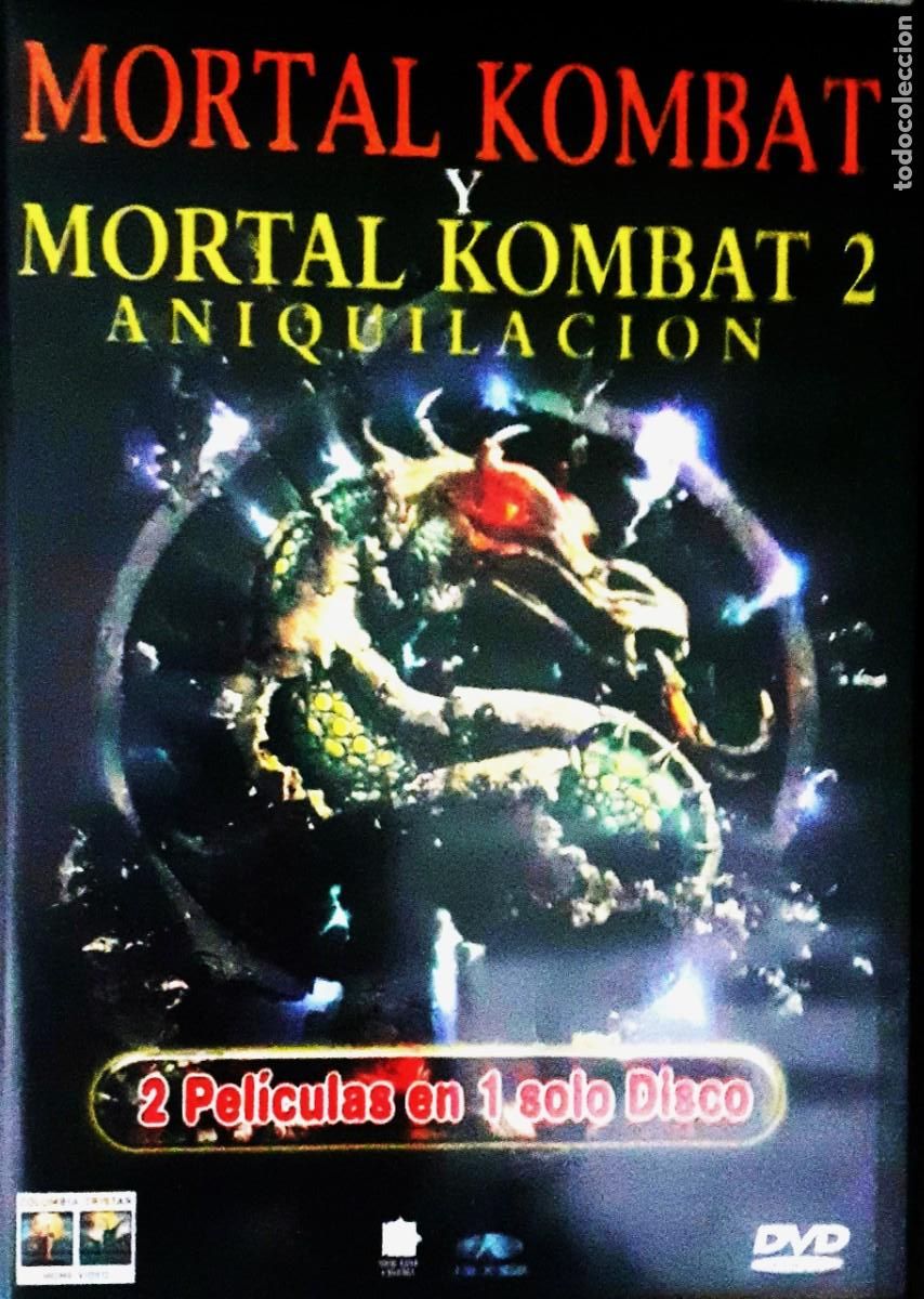 Cine: DOBLE SESION, MORTAL KOMBAT PARTES I Y II. CINE EN DVD, DE COLECCION.