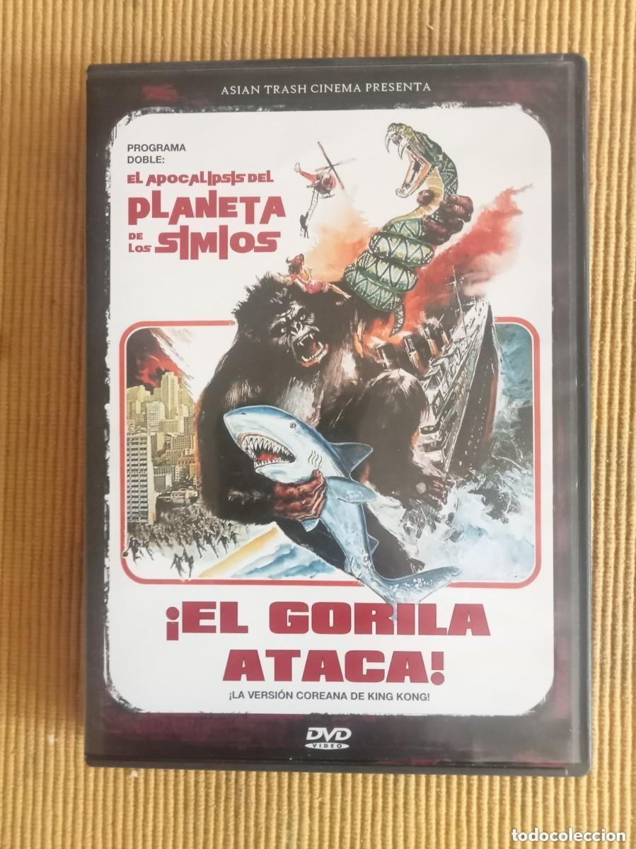 Cine: DVD: PROGRAMA DOBLE: EL GORILA ATACA - EL APOCALIPSIS DEL PLANETA DE LOS SIMIOS. DESCATALOGADO