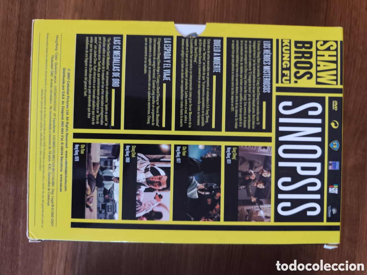 Cine: Colecci&oacute;n Shaw bros Kung Fu (10 pel&iacute;culas)