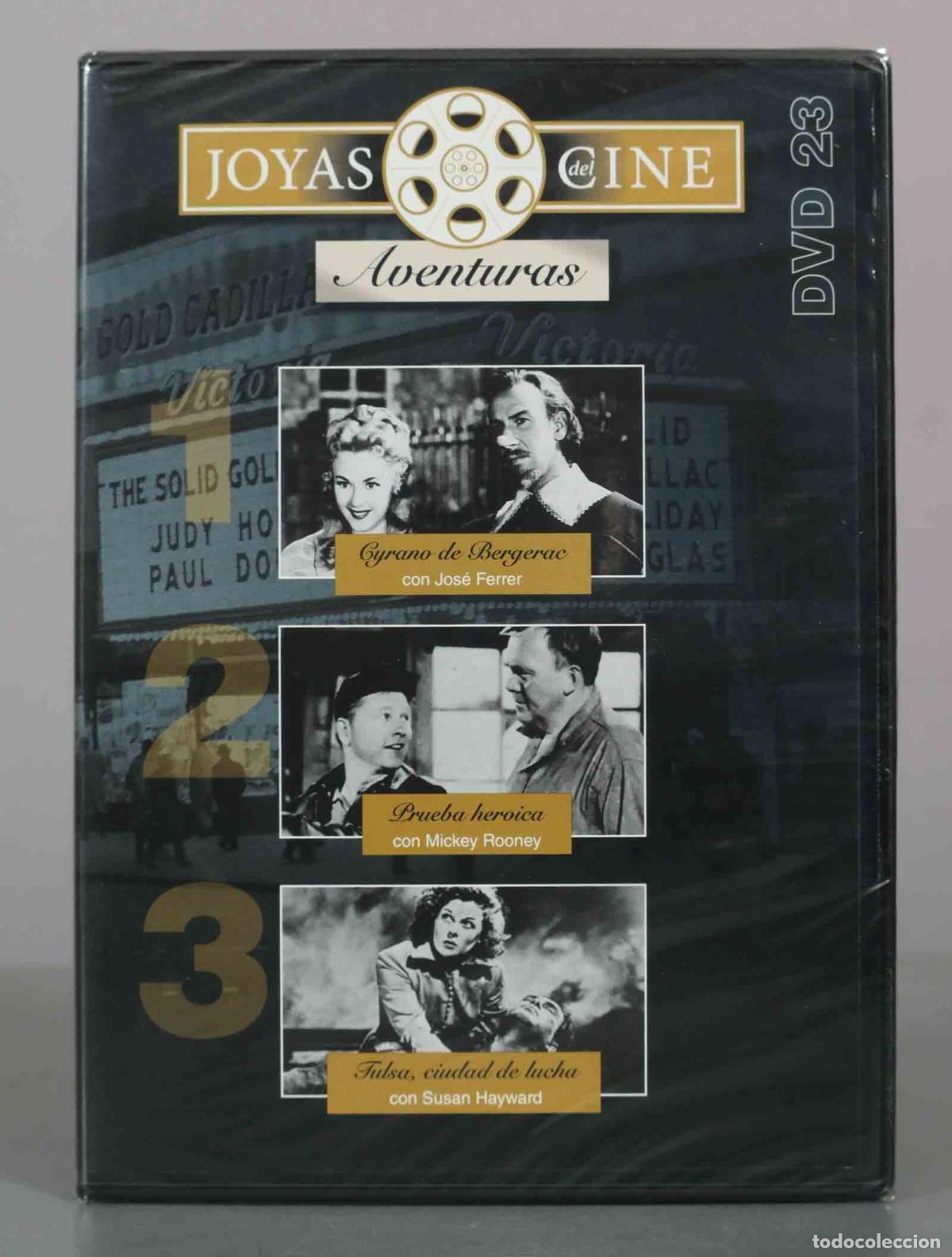 Cin&eacute;ma: DVD. Joyas del Cine Aventuras 23 - Cyrano de Bergerac, Prueba heroica, Tulsa, ciudad de PRECINTADO