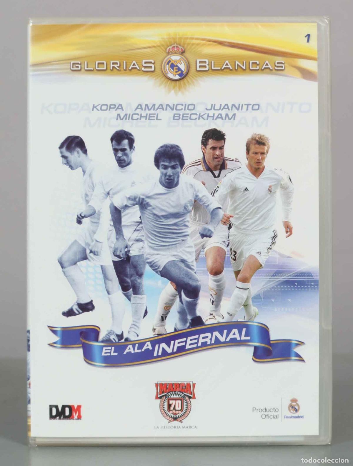 Cin&eacute;ma: DVD. Real Madrid - Glorias Blancas - El Ala Infernal - Marca PRECINTADO