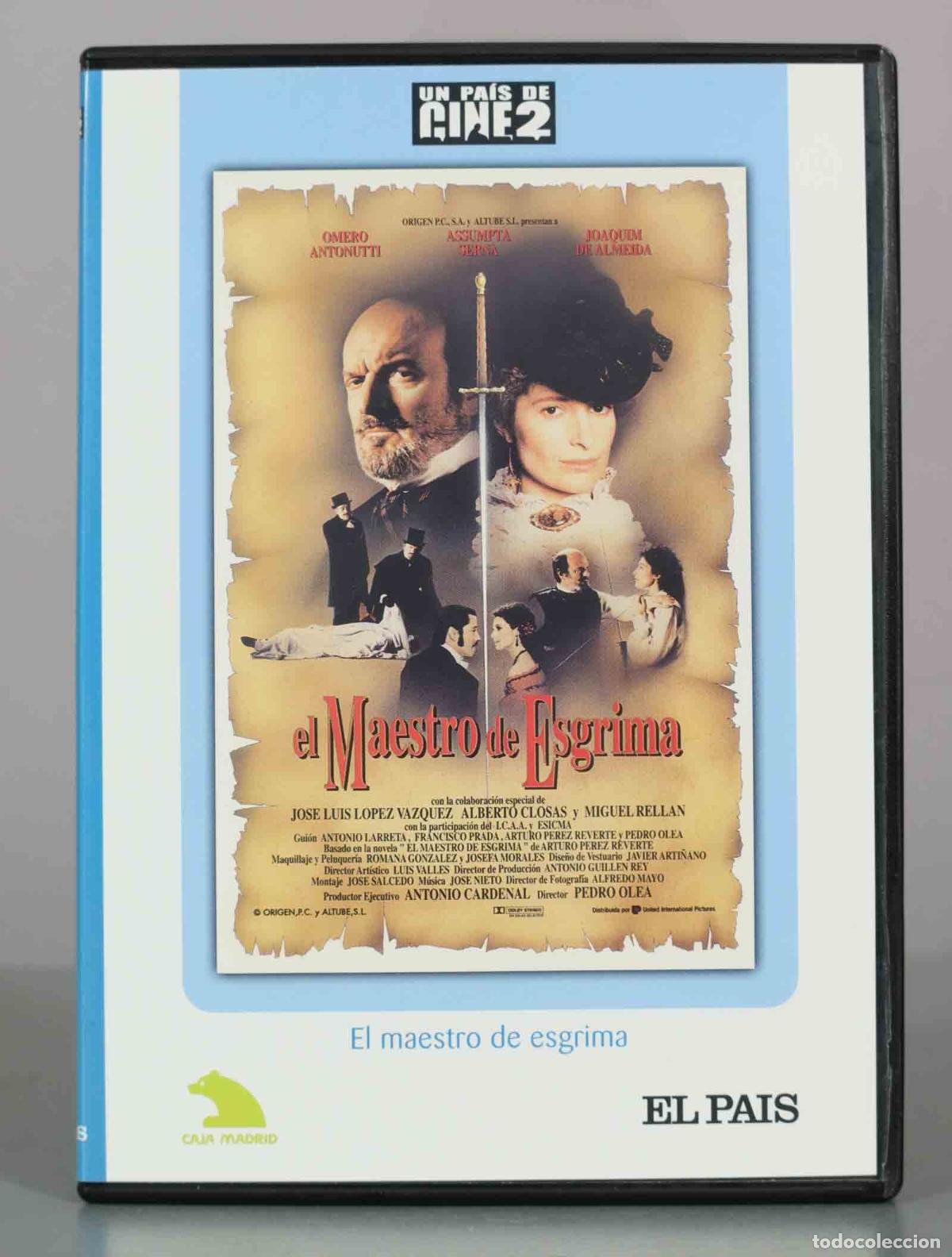 Cine: DVD. El maestro de esgrima - Pedro Olea, Omero Antonutti, Assumpta Serna, Joaqu&iacute;n de Almeida