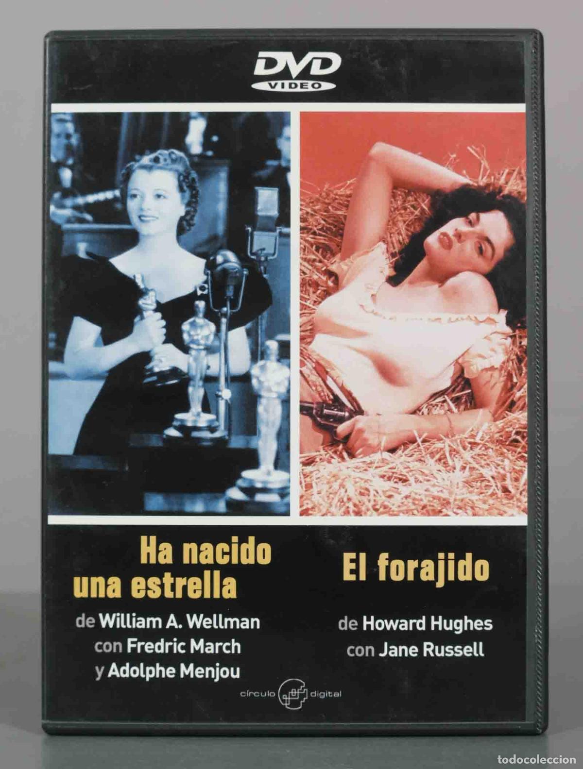 Cine: DVD. Ha Nacido una Estrella and El Forajido - Janet Gaynor, Fredric March, Jane Russell