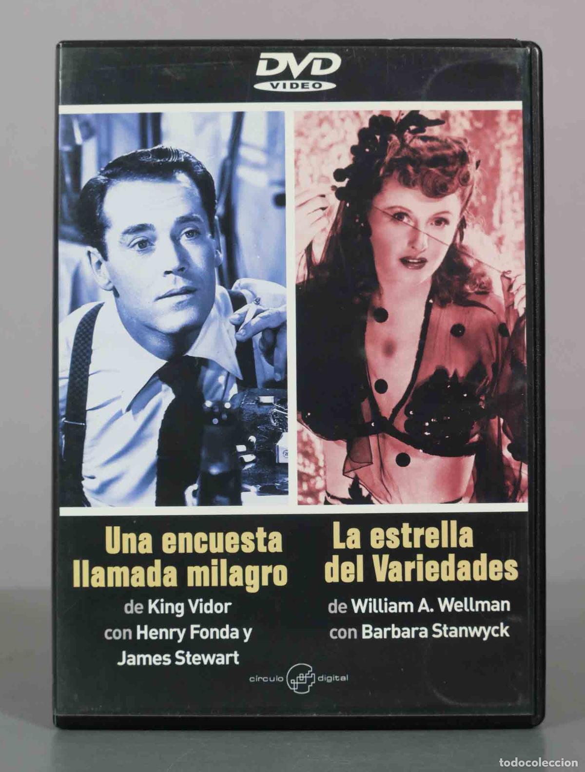 Cine: DVD. Una encuesta llamada milagro, La estrella del Variedades - King Vidor, William A. Wellman, Hen
