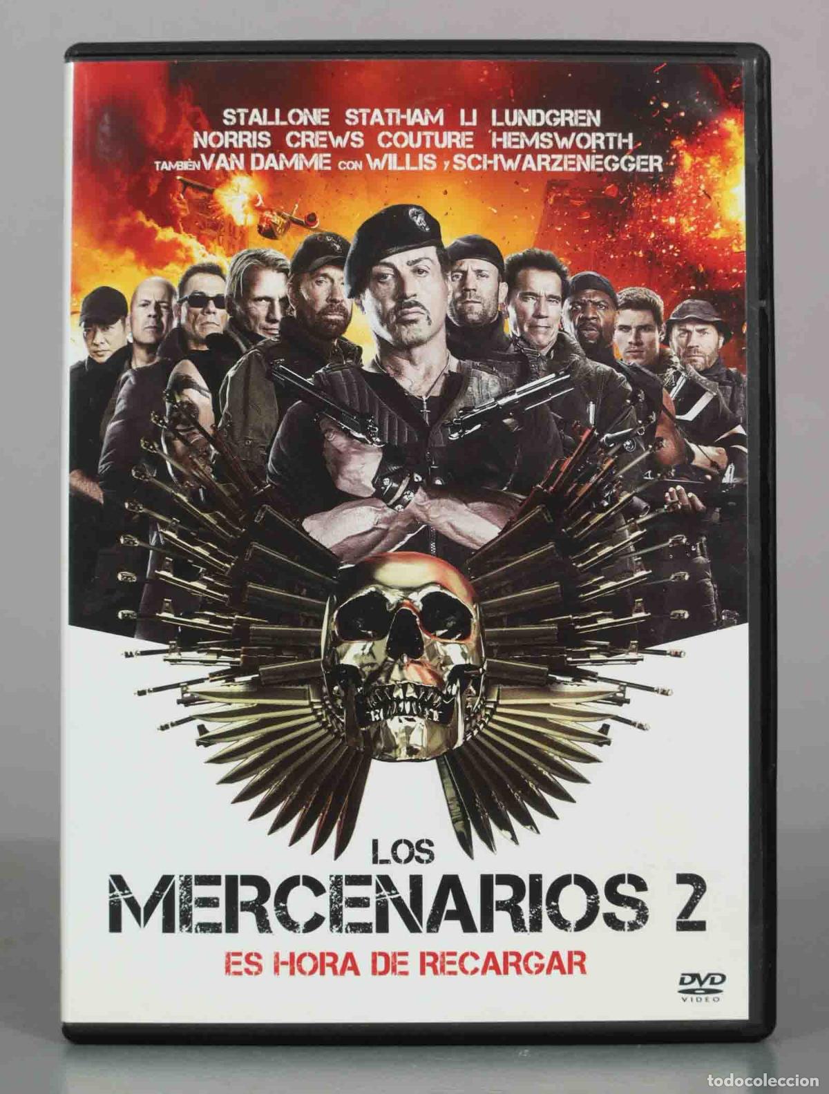 Kino: DVD. Los Mercenarios 2 - Sylvester Stallone, Jason Statham, Jet Li, Dolph Lundgren, Chuck Norris, J