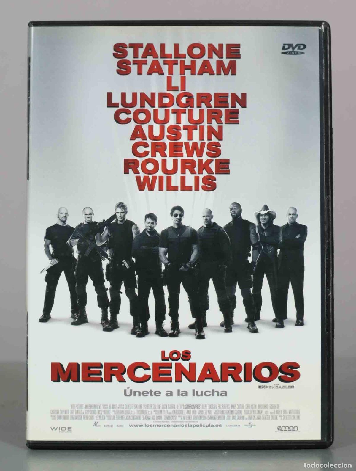 Kino: DVD. Los Mercenarios - Sylvester Stallone, Jason Statham, Jet Li, Dolph Lundgren, Randy Couture, St