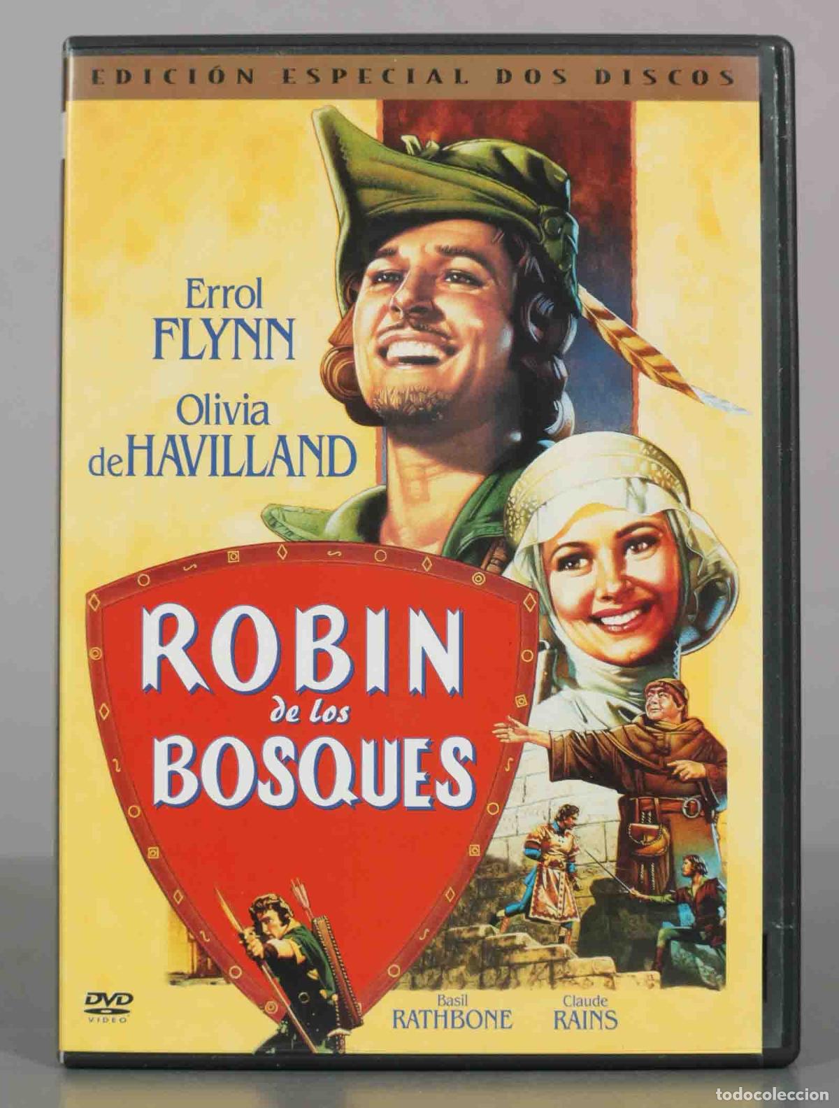 Kino: DVD. Robin de los bosques - Errol Flynn, Olivia de Havilland, Basil Rathbone, Claude Rains - Edici&oacute;
