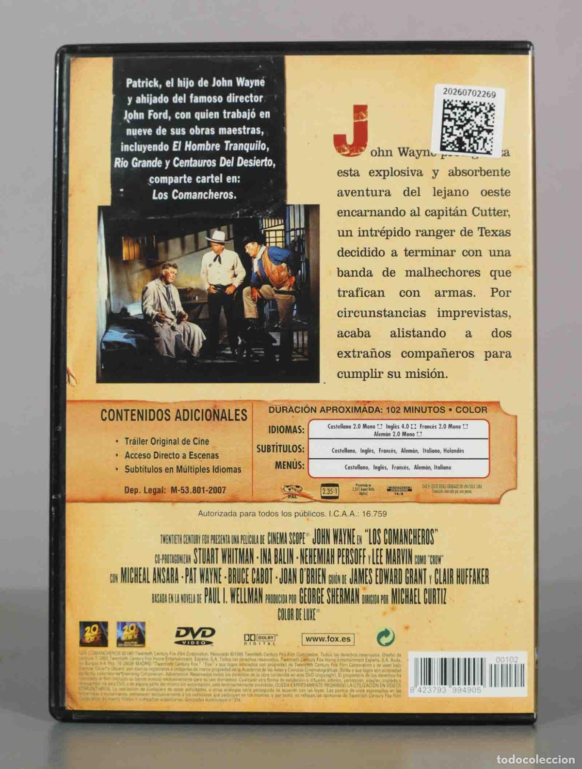 Cine: DVD. Los Comancheros - John Wayne - Foto 2