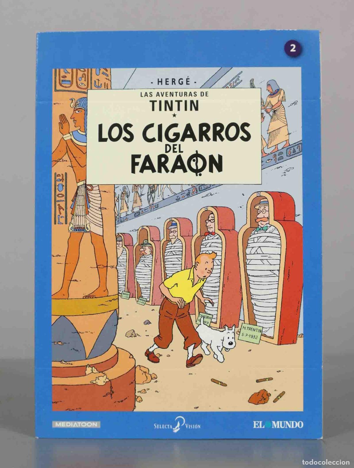 Cine: DVD. Las aventuras de Tint&iacute;n - Los cigarros del fara&oacute;n - Herg&eacute; - Editorial Juventud