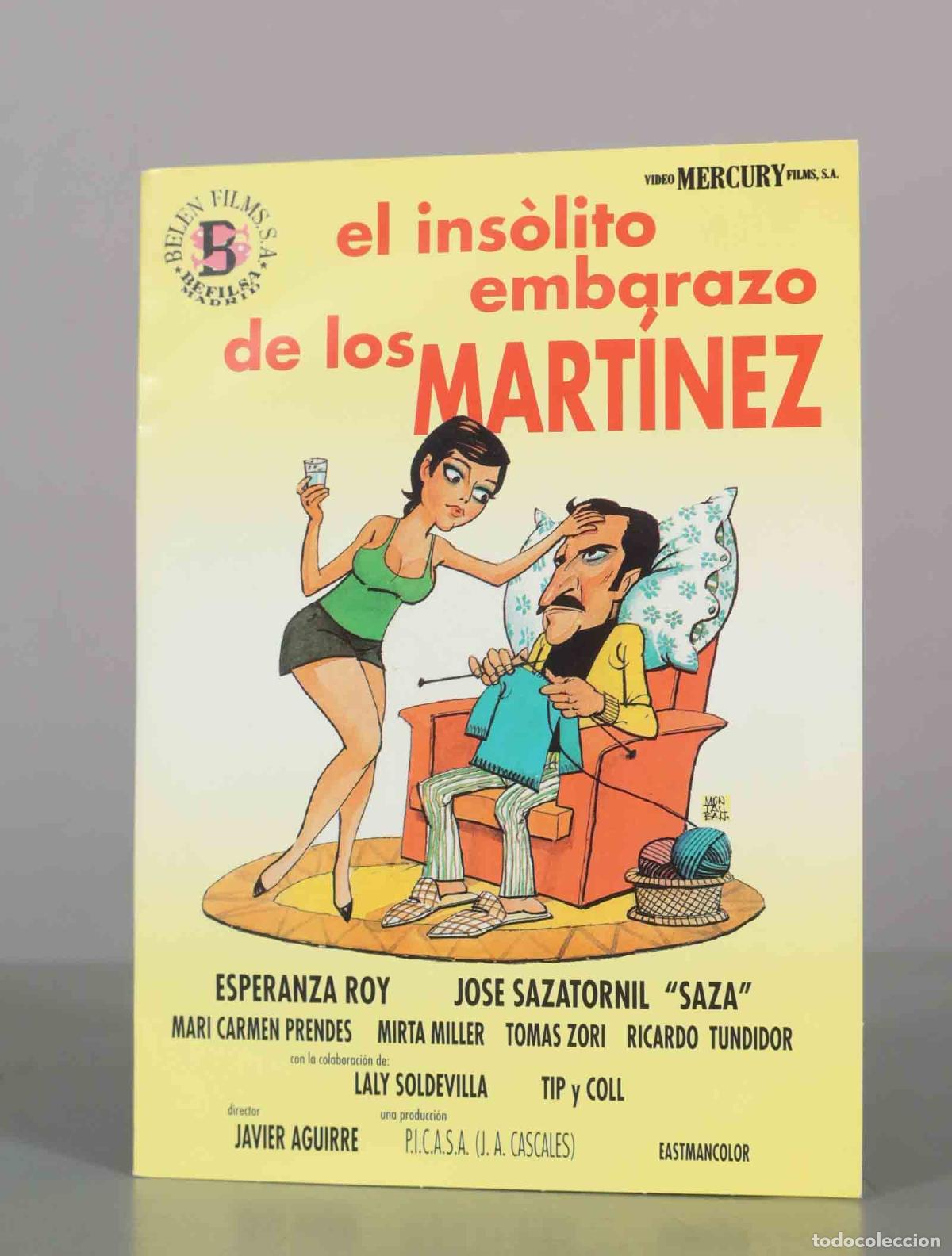 Cine: DVD. El ins&oacute;lito embarazo de los Mart&iacute;nez - Javier Aguirre, Esperanza Roy, Jos&eacute; Sazatornil Saza - V