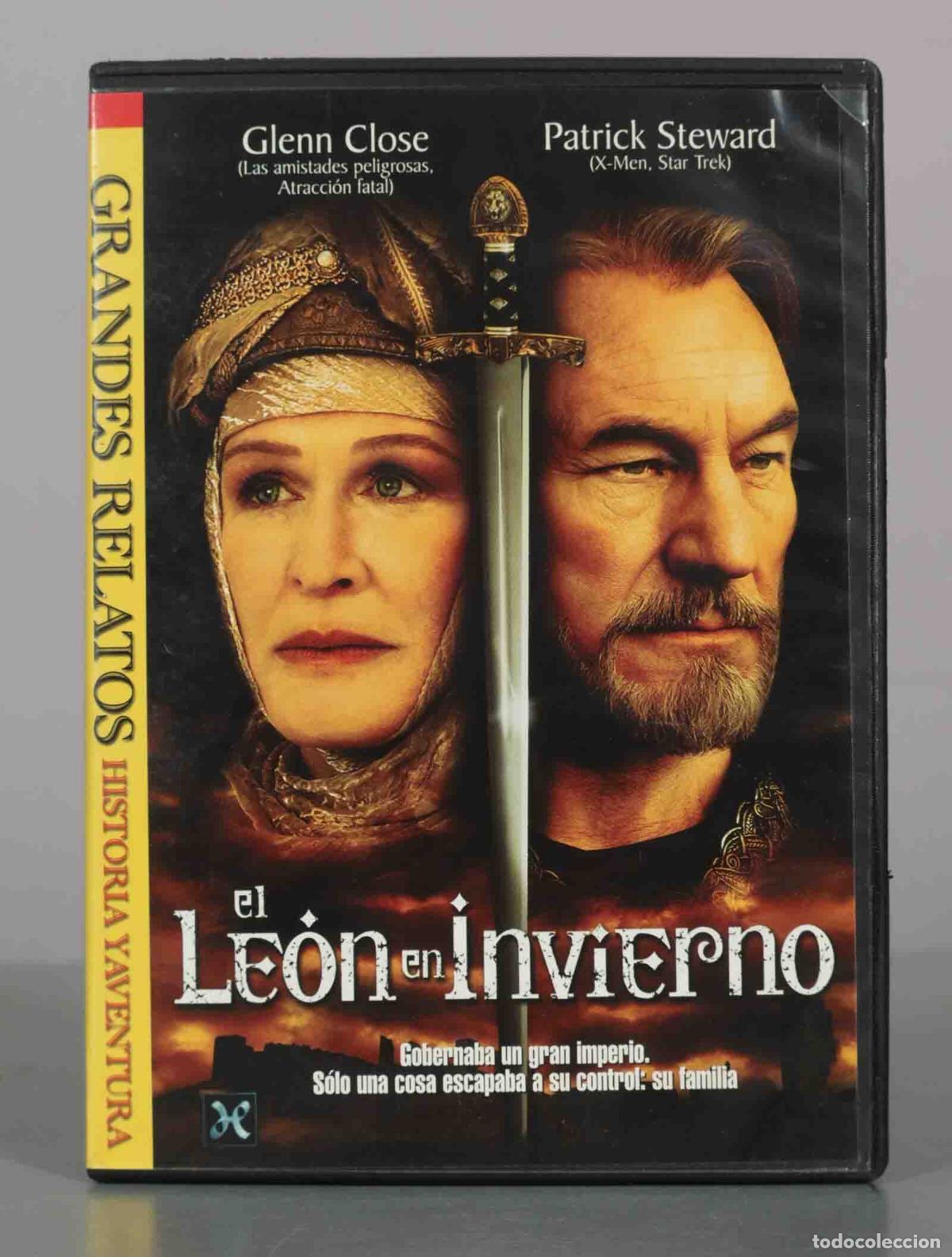 Cine: DVD. El Le&oacute;n en Invierno - Glenn Close, Patrick Stewart