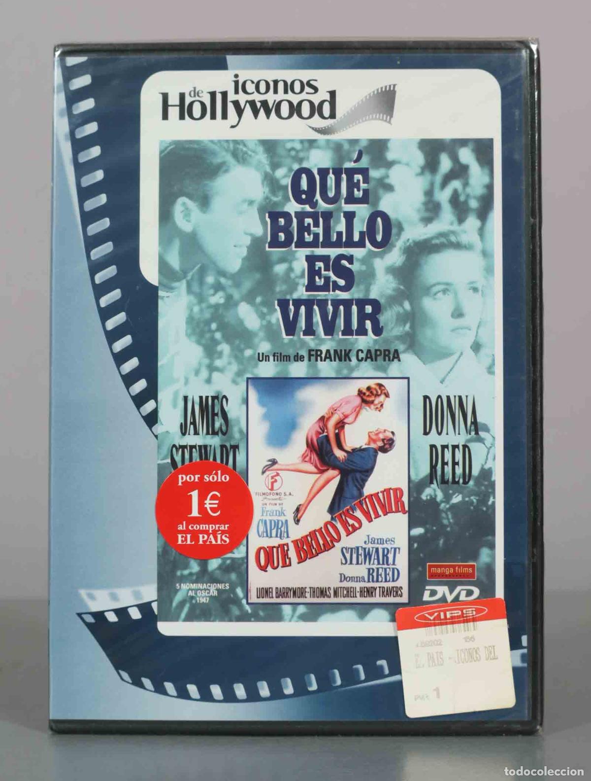 Cine: DVD. Qu&eacute; bello es vivir - Frank Capra, James Stewart, Donna Reed, Lionel Barrymore, Thom PRECINTADO