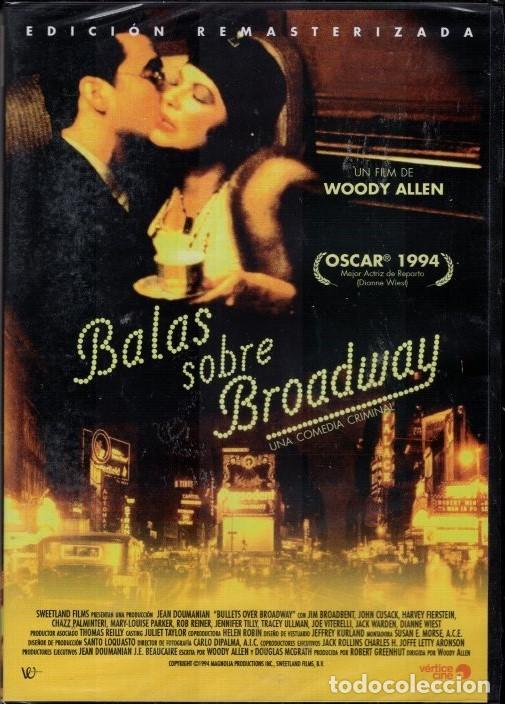 Cine: BALAS SOBRE BROADWAY DVD- ( WOODY ALLEN) OSCAR DE HOLLYWOOD 1994. UNA HISTORIA QUE LE ABSORBER&Aacute;