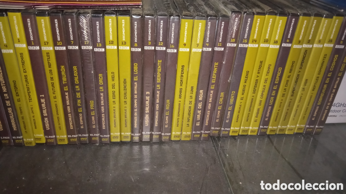 Cine: Lote de 32 DVDs Documentales de Naturaleza, Ciencia, Historia y Espacio &ndash; Colecci&oacute;n El Pa&iacute;s Nuevos