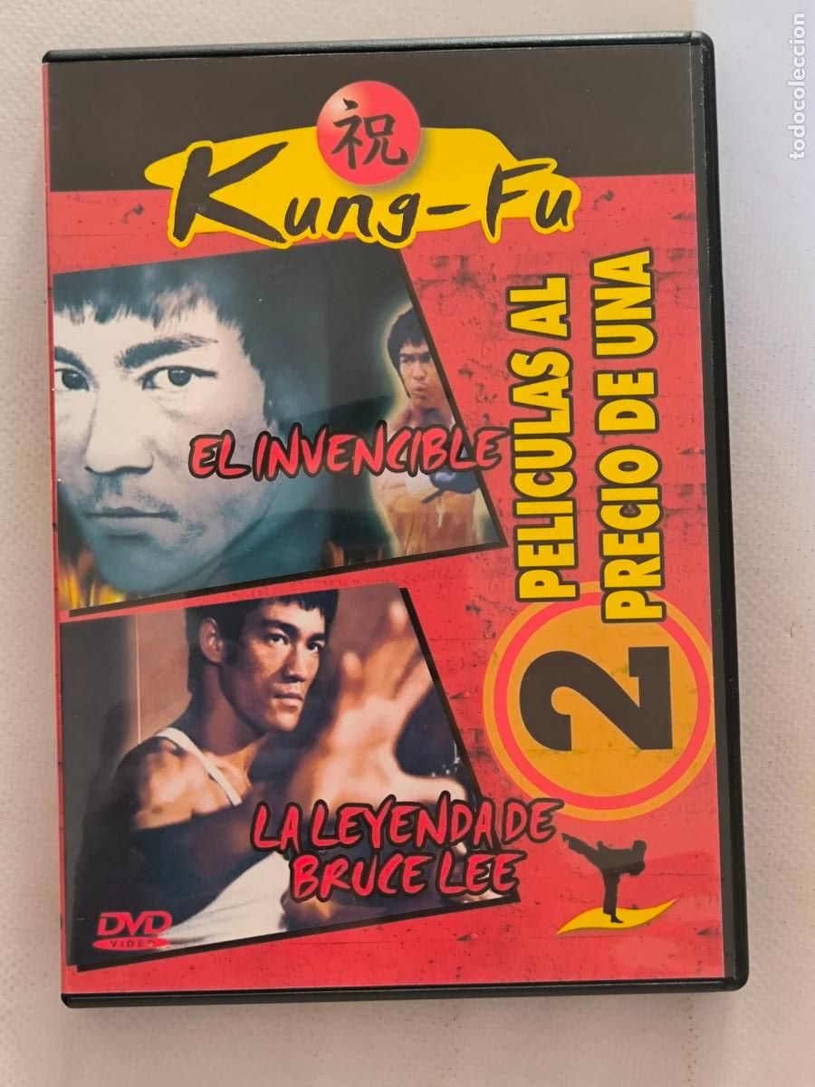 Cine: DVD EL INVENCIBLE / LA LEYENDA DE BRUCE LEE - KUNG FU - 2 PELICULAS (Q5)