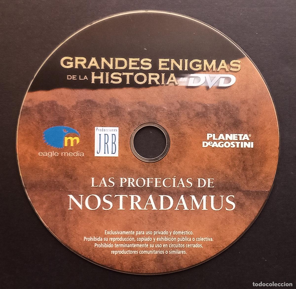 Cine: DVD - GRANDES ENIGMAS DE LA HISTORIA - LAS PROFECIAS DE NOSTRADAMUS - SIN FUNDA NI CAR&Aacute;TULA