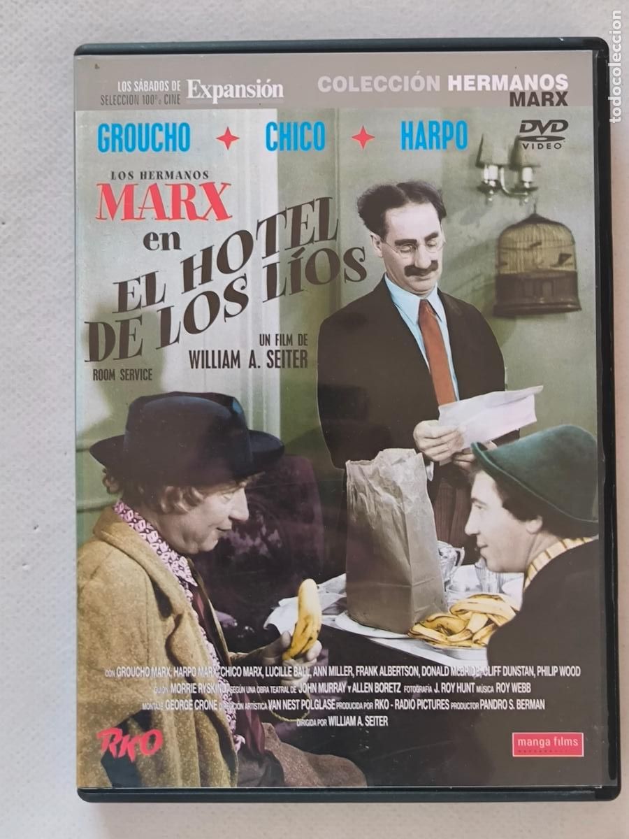 Cine: DVD EL HOTEL DE LOS LIOS - LOS HERMANOS MARX (U5)