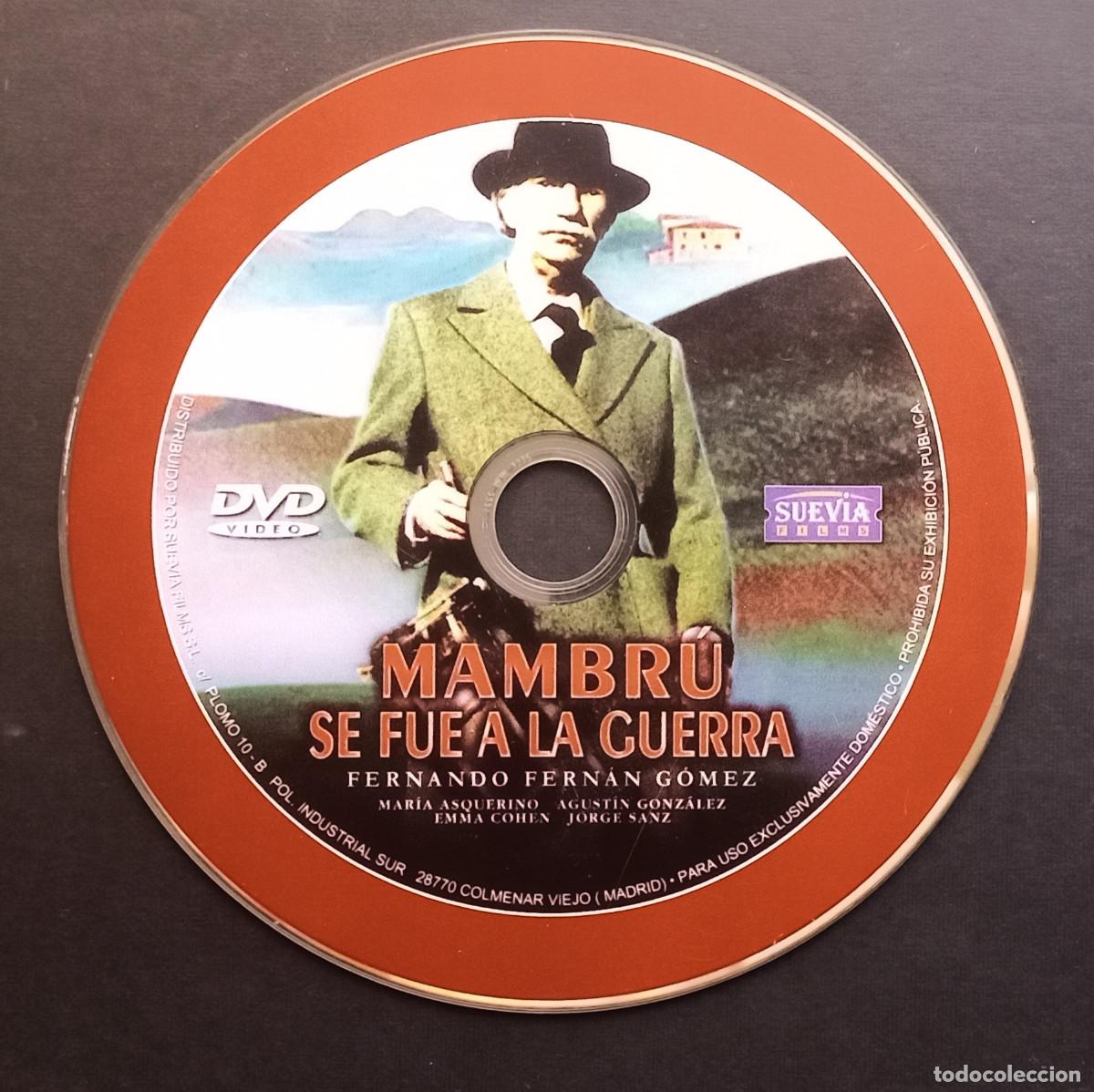 Cine: DVD - MAMBR&Uacute; SE FU&Eacute; A LA GUERRA - 1986 - DIR. FERNANDO FERNAN G&Oacute;MEZ - SIN FUNDA NI CAR&Aacute;TULA