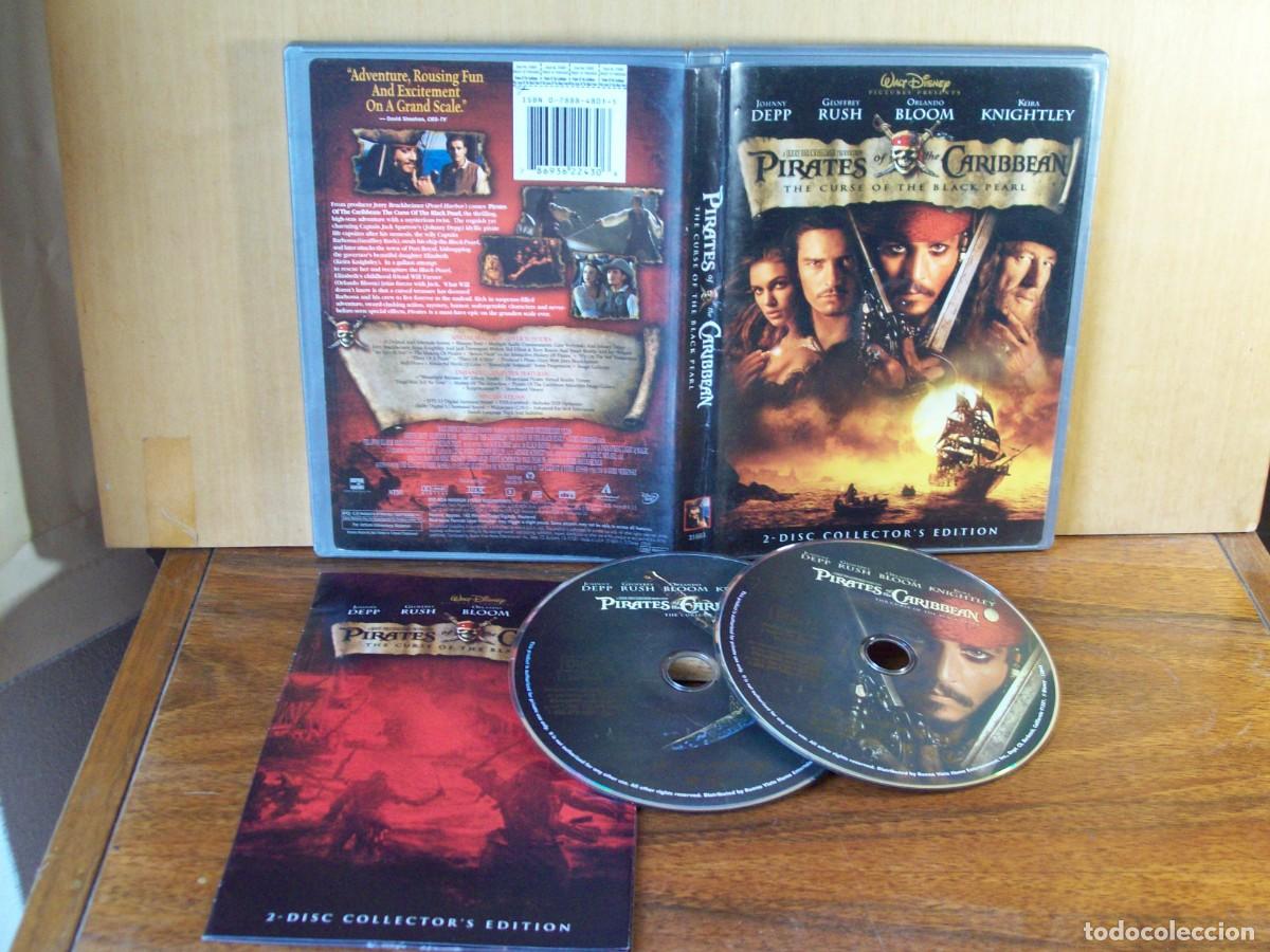 Cine: PIRATES OF THE CARIBBEAN - THE CURSE OF THE BLACK PEARL - DOBLE DVD EDICION EN INGLES