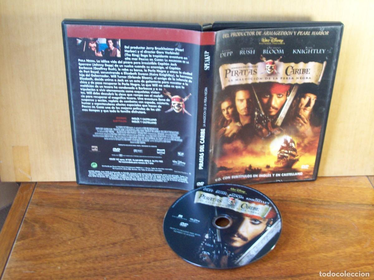 Cine: PIRATAS DEL CARIBE - LA MALDICION DE LA PERLA NEGRA - JOHNNY DEEP - GEOFREY RUSH - DVD