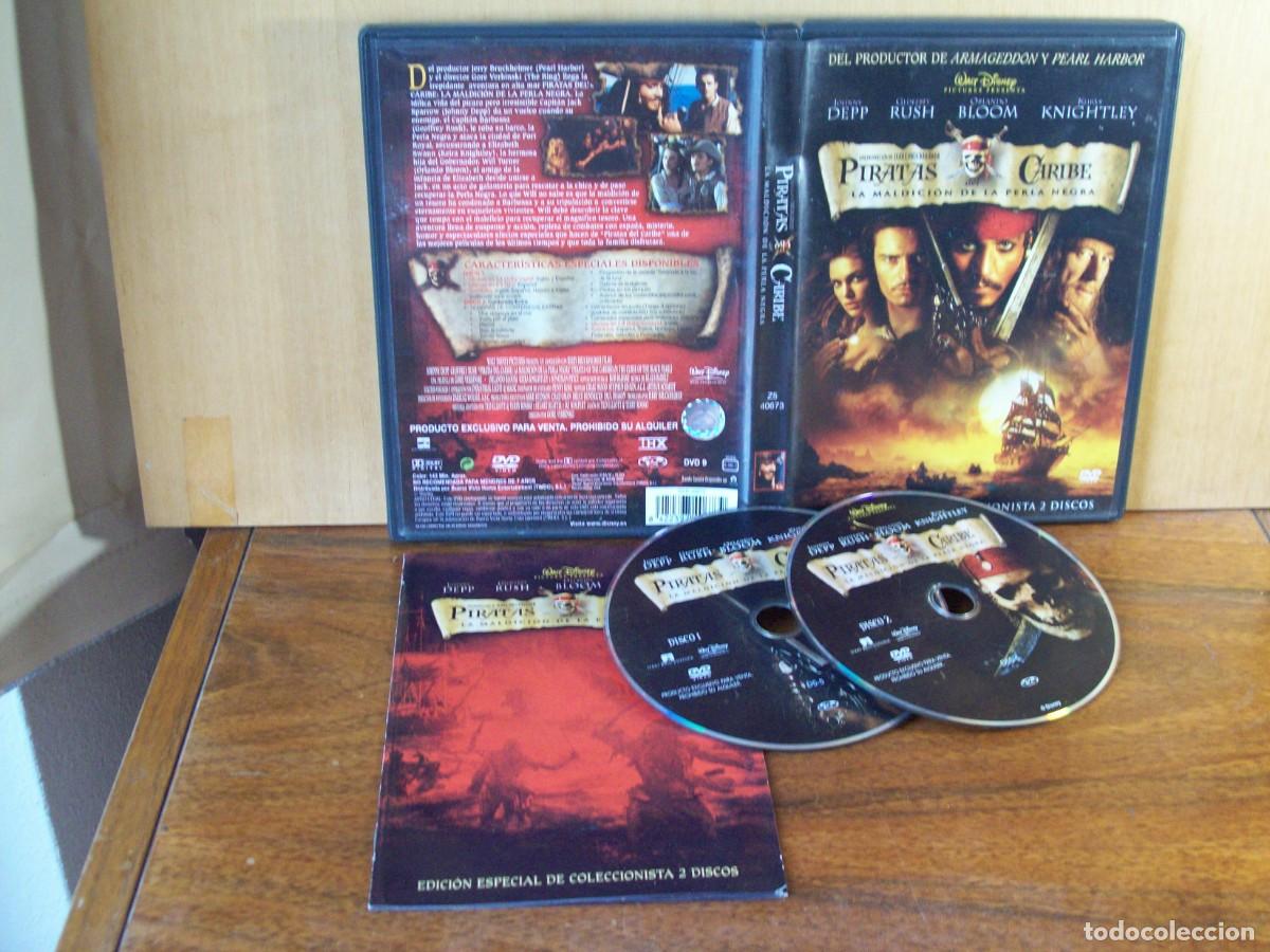 Cine: PIRATAS DEL CARIBE - LA MALDICION DE LA PERLA NEGRA -JOHNNY DEEP - ORLANDO BLOOM - DOBLE DVD