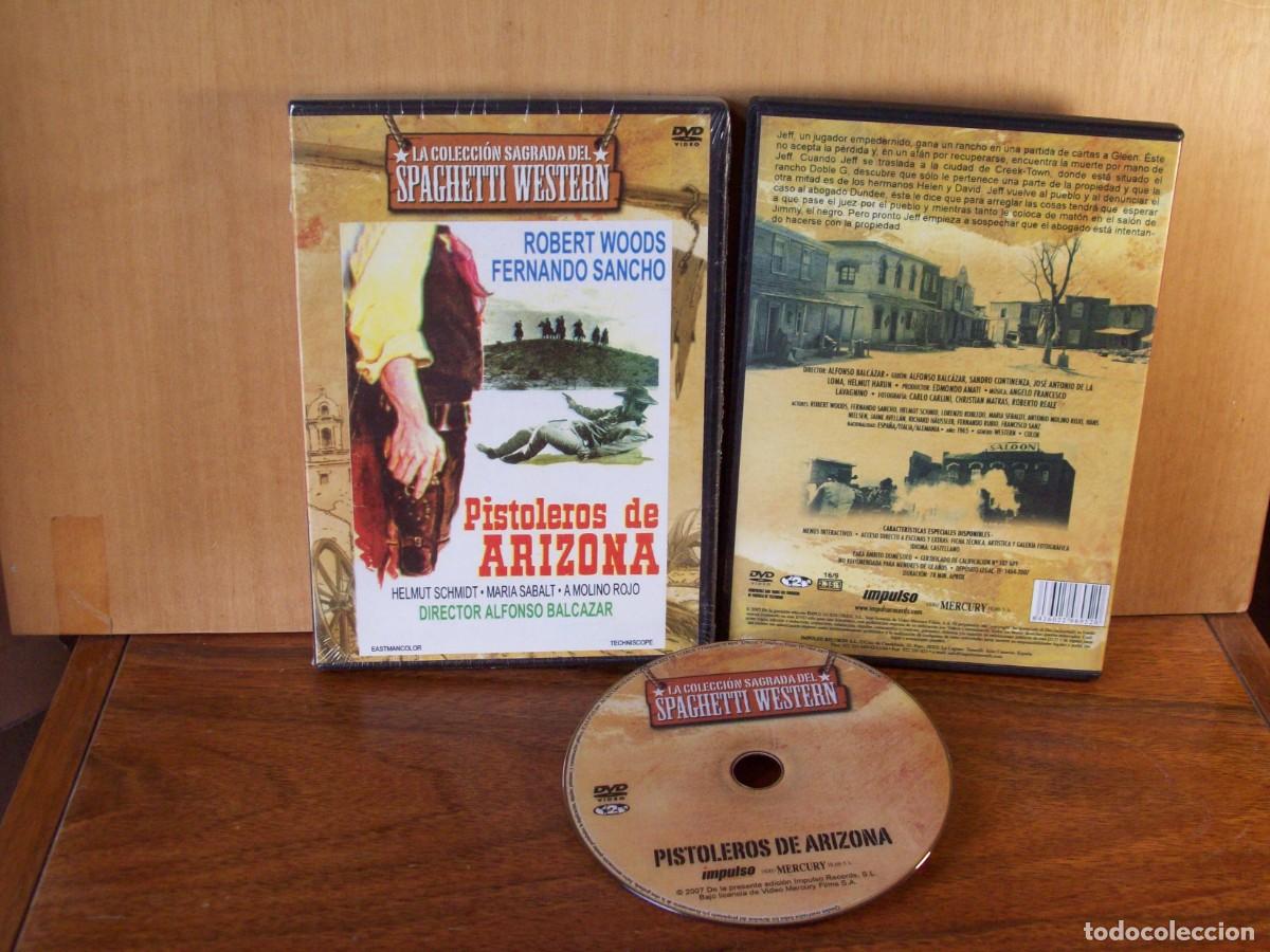 Cine: PISTOLEROS DE ARIZONA - ROBERT WOODS - FERNANDO SANCHO - DVD NUEVO PRECINTADO
