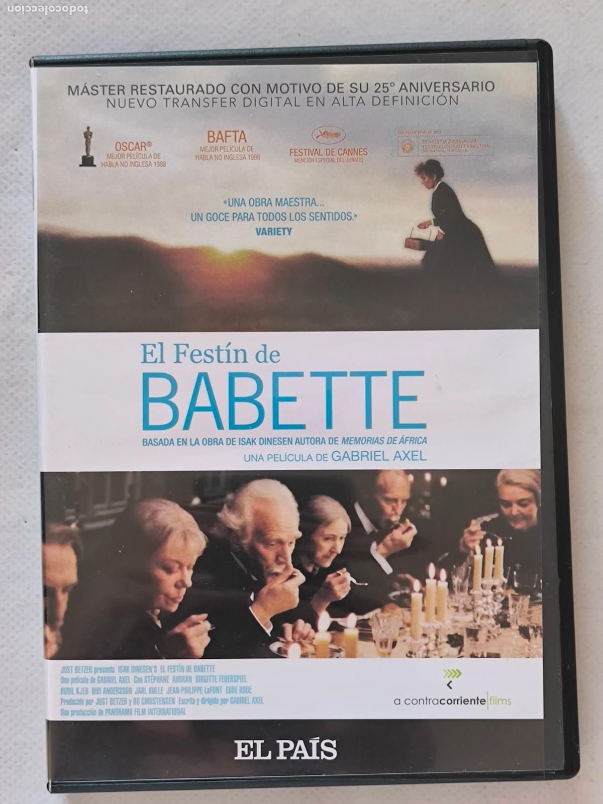 Cine: DVD EL FESTIN DE BABETTE - GABRIEL AXEL (Y5)
