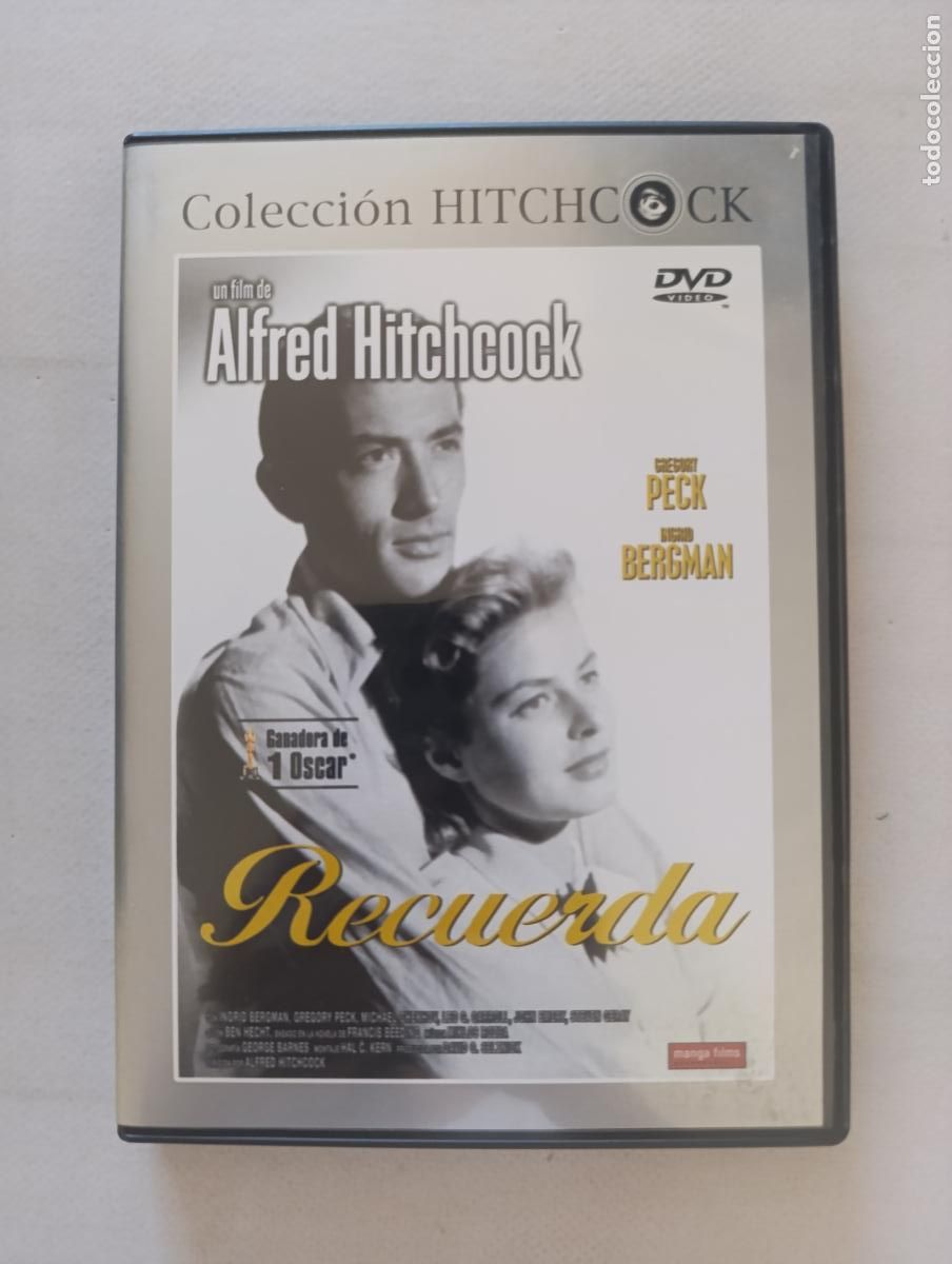 Cine: DVD RECUERDA - ALFRED HITCHCOCK - GREGORY PECK, INGRID BERGMAN (D6)
