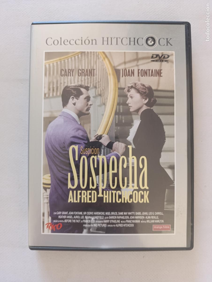 Cinema: DVD SOSPECHA - ALFRED HITCHCOCK - CARY GRANT (D6)