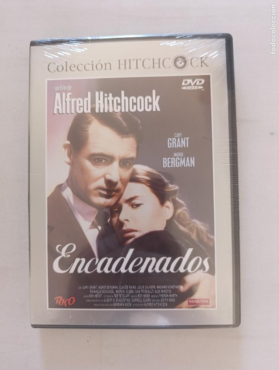 Cine: DVD ENCADENADOS - ALFRED HITCHCOCK - CAEY GRANT, INGRID BERGMAN - NUEVO, PRECINTADO (D6)