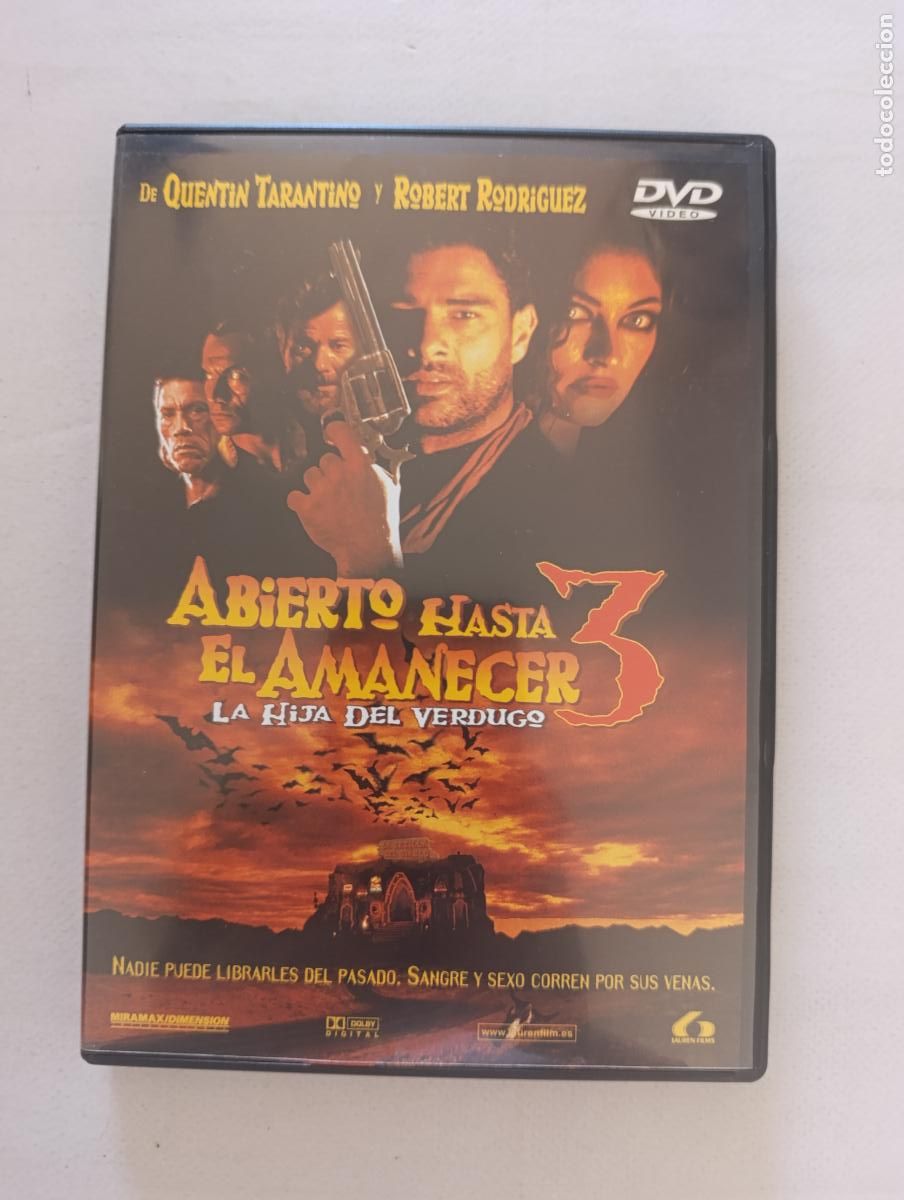 Cine: DVD ABIERTO HASTA EL AMANECER 3 - LA HIJA DEL VERDUGO - QUENTIN TARANTINO, ROBERT RODRIGUEZ (G6)