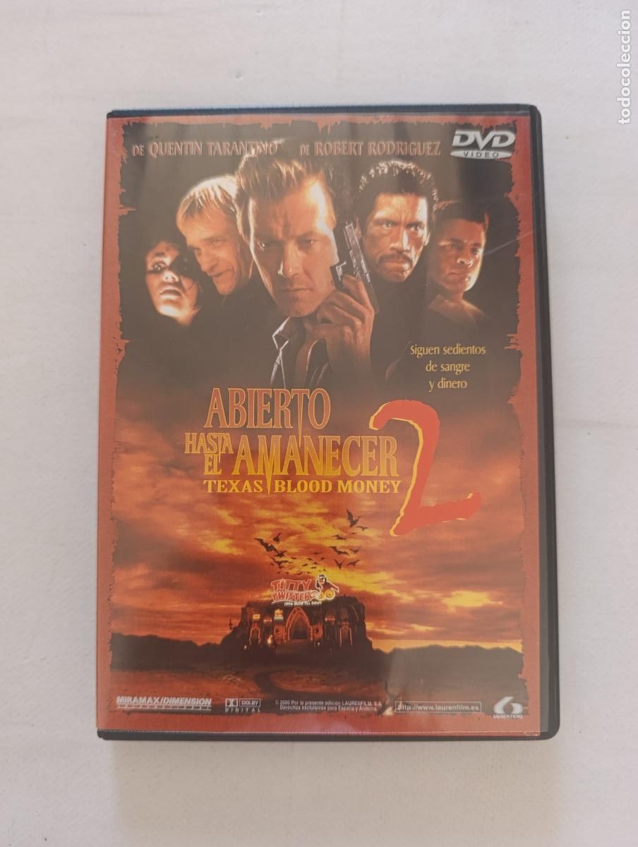 Cine: DVD ABIERTO HASTA EL AMANECER 2 - TEXAS BLOOD MONEY - QUENTIN TARANTINO, ROBERT RODRIGUEZ (G6)