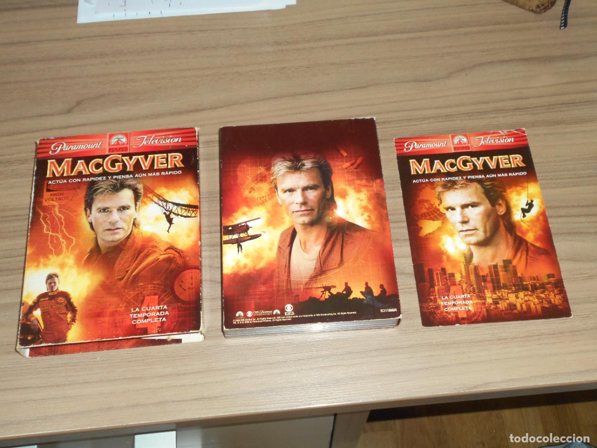 Cine: MACGYVER Temporada 4 Completa 6 DVD Discos en MUY BUEN ESTADO