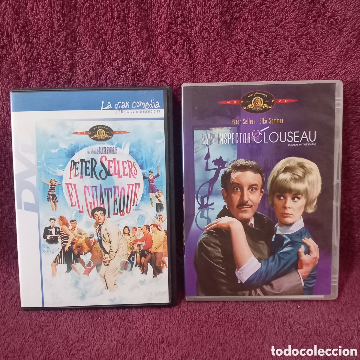 Cinema: CINE HUMOR/PETER SELLERS(EL GUATEQUE+INSPECTOR CLOISEAU 3&ordf; ENTREGA DE LA PANTERA ROSA(como nuevos)