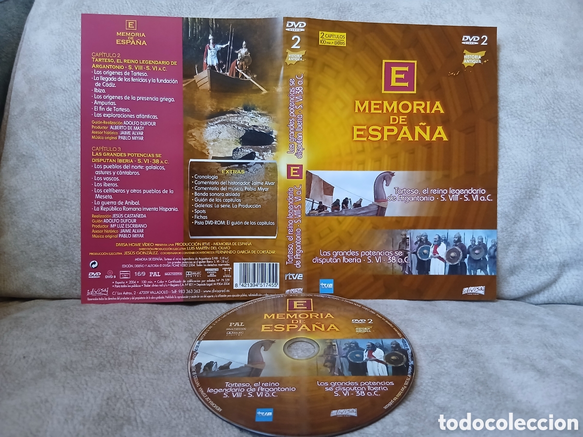 Cine: Dvd Memoria de Espa&ntilde;a -Tarteso y Grandes Potencias-