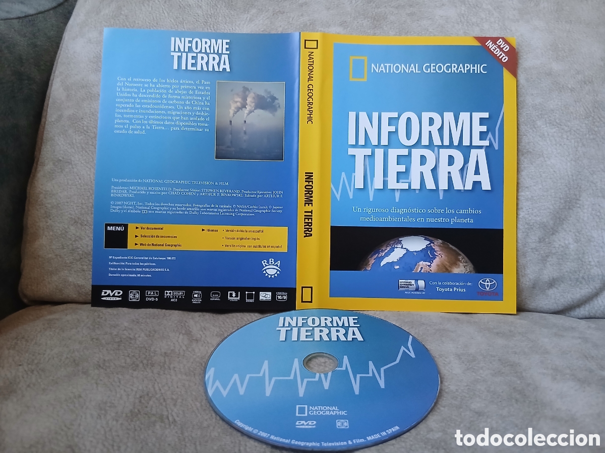 Cine: Dvd Informe Tierra -National Geographic-