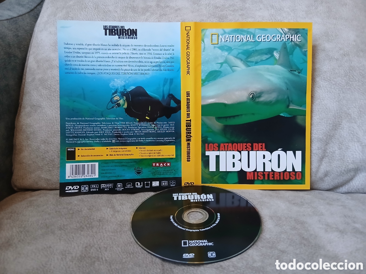 Cine: Dvd Los ataque del Tibur&oacute;n misterioso -National Geographic-