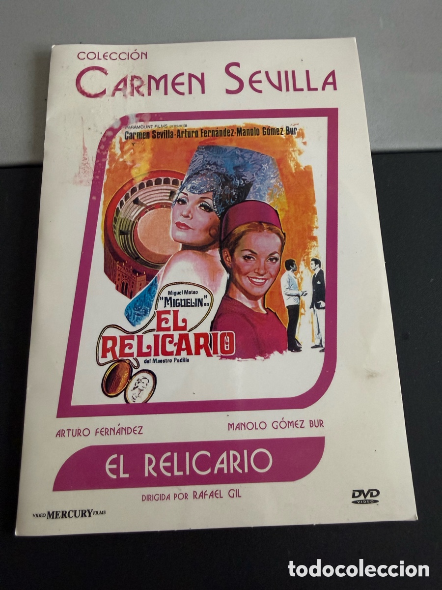 Cine: DVD. EL RELICARIO. ( Carmen Sevilla ) Caja Cart&oacute;n