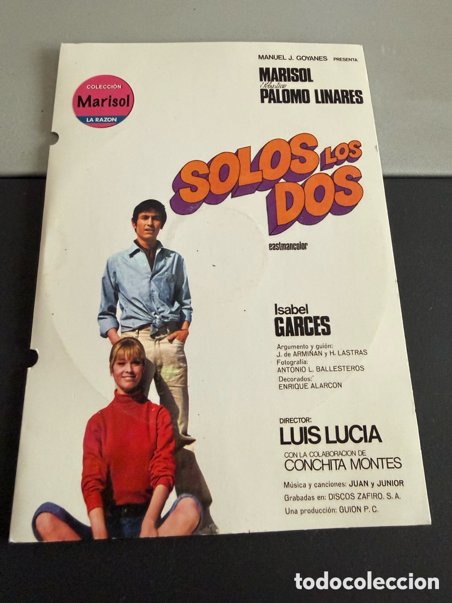 Cine: DVD. SOLOS LOS DOS. ( Marisol ). Caja Cart&oacute;n