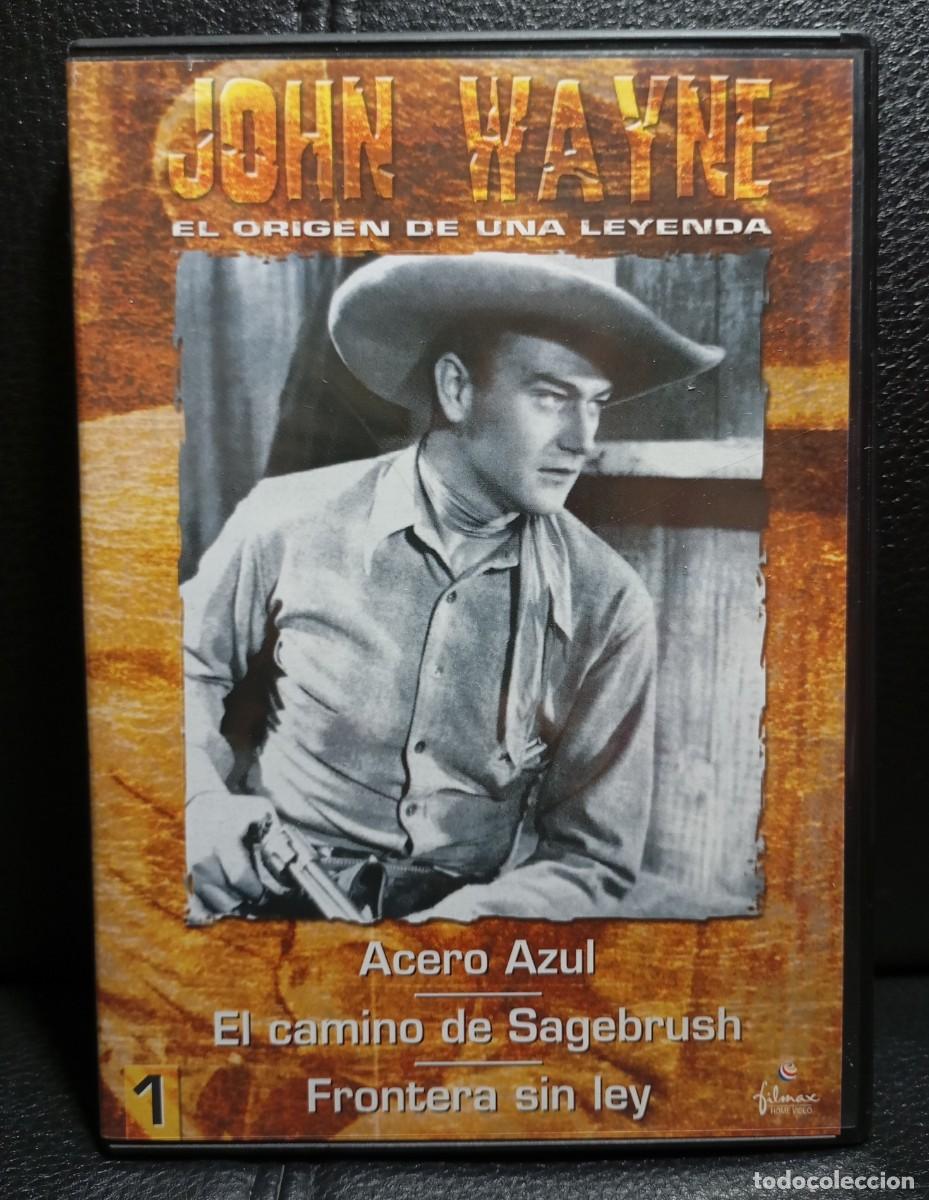 Cine: ACERO AZUL - EL CAMINO DE SAGEBRUSH - FRONTERA SIN LEY - DVD - JOHN WAYNE - EL ORIGEN DE UNA LEYENDA