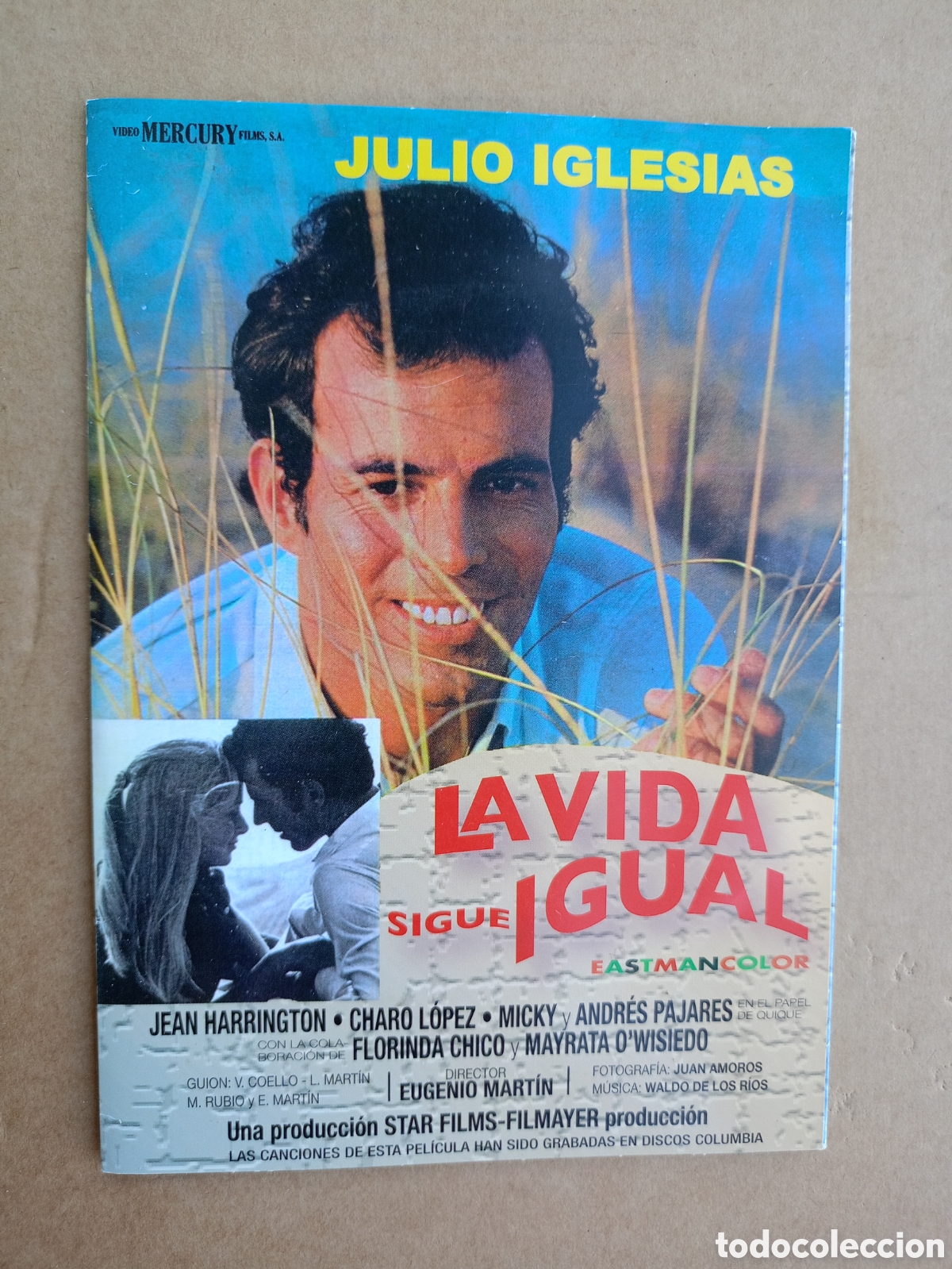 Cin&eacute;ma: DVD PEL&Iacute;CULA MUSICAL LA VIDA SIGUE IGUAL JULIO IGLESIAS CANTANTE REAL MADRID &Iacute;DOLO CHARO L&Oacute;PEZ MICKY