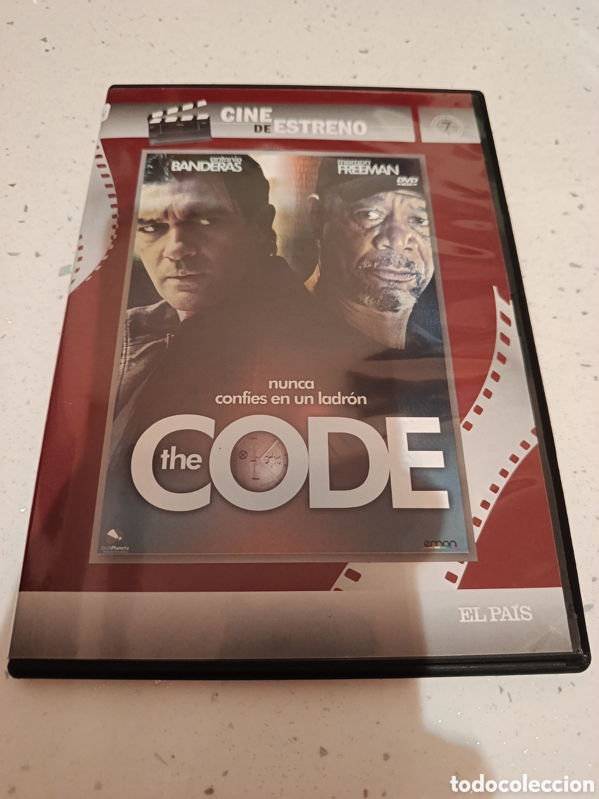 Cine: Dvd. The Code. Antonio Banderas y Morgan Freeman.