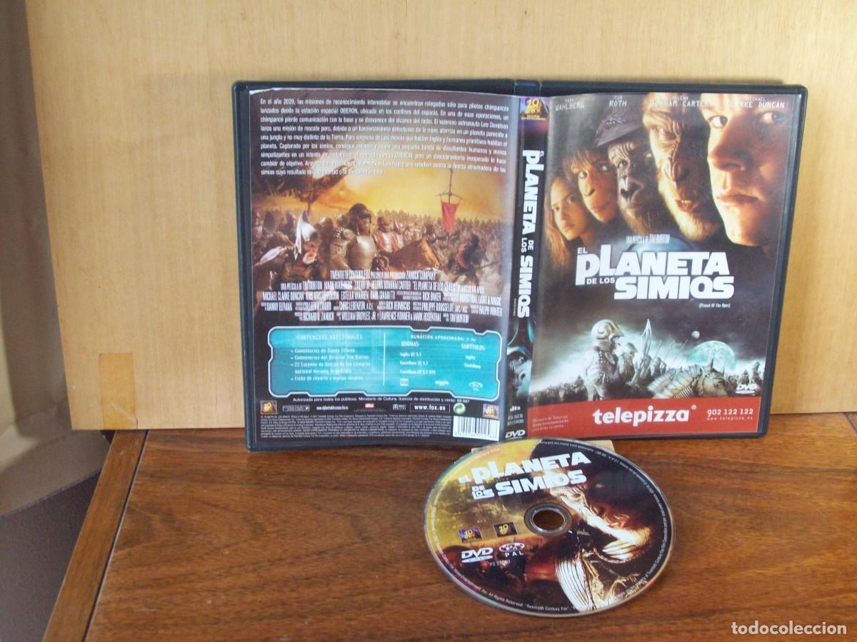 Cine: EL PLANETA DE LOS SIMIOS - MARK WAHLBERG - TIM ROTH - HELENA BONHAM CARTER - DVD TELEPIZZA