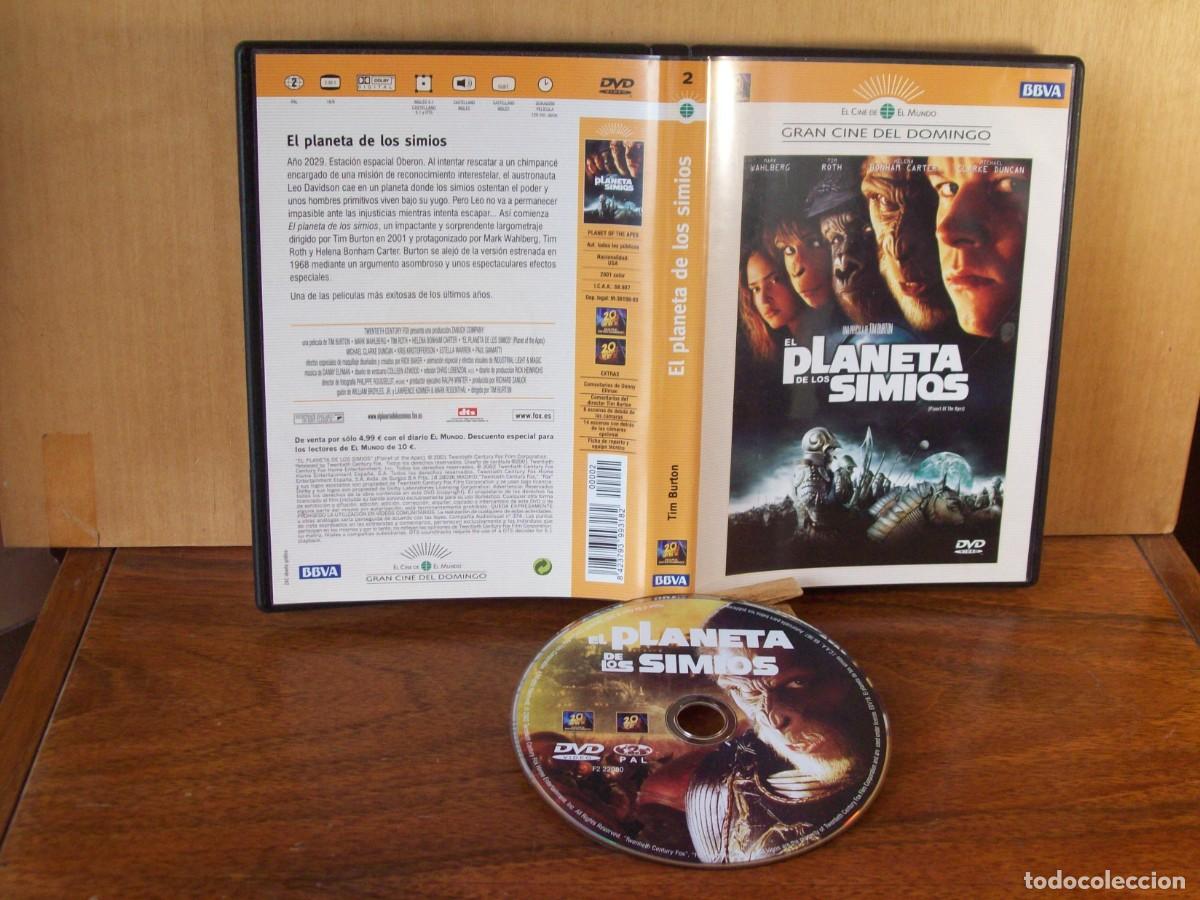 Cine: EL PLANETA DE LOS SIMIOS - MARK WAHLBERG - TIM ROTH - HELENA BONHAM CARTER - DVD BBVA