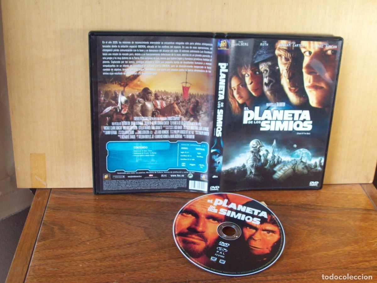 Cine: EL PLANETA DE LOS SIMIOS - MARK WAHBERG - TIM ROTH - HELENA BONHAM CARTER - DVD